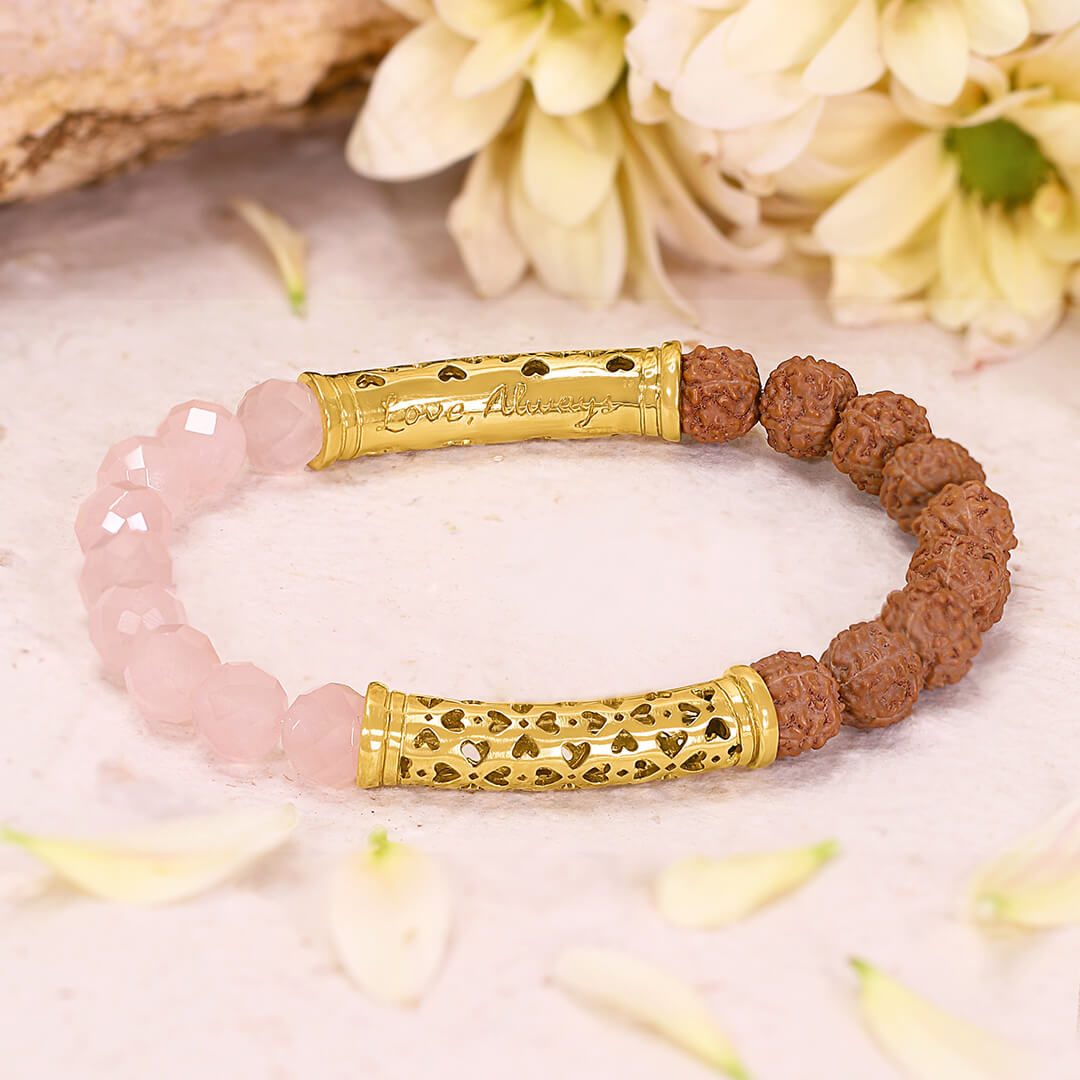 Lavanya Rose Quartz (goldbrass) 3