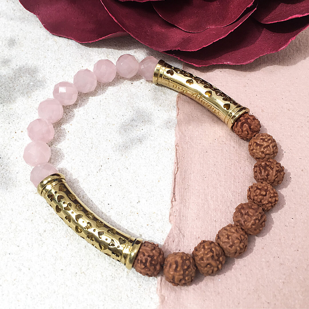 Lavanya Rose Quartz (goldbrass) 4