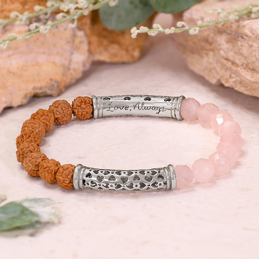 Lavanya Rose Quartz (silverbrass) 3