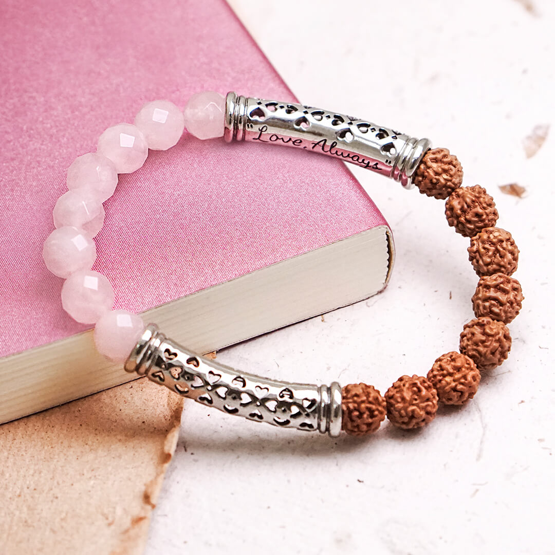 Lavanya Rose Quartz (silverbrass) 4