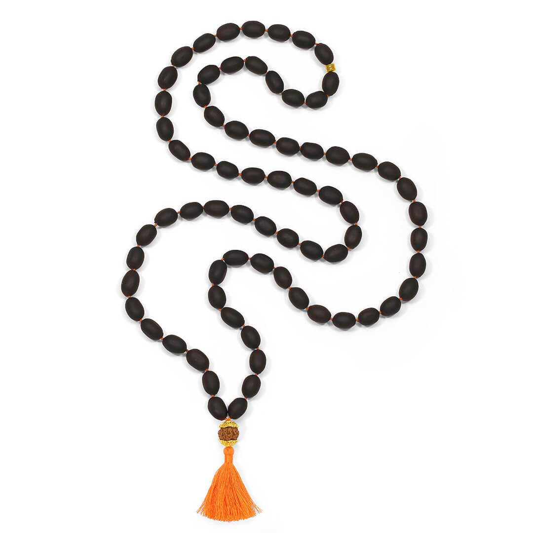 Lotus Dhyana Saffron 72 (with mukhi) 2