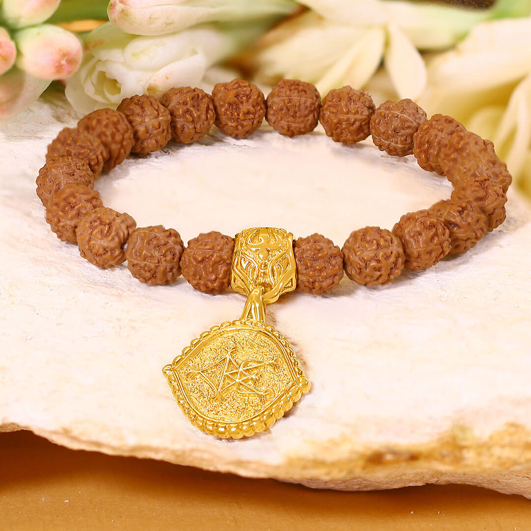 Shiva-Third-Eye—Rudraksha-Bracelet-(gold)-4