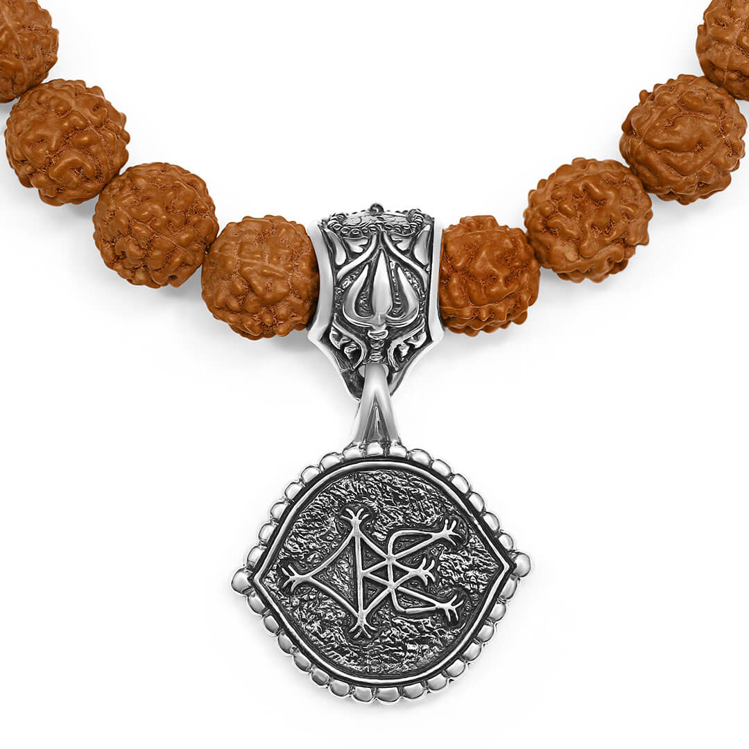 Shiva-Third-Eye—Rudraksha-Bracelet-(silver)-2