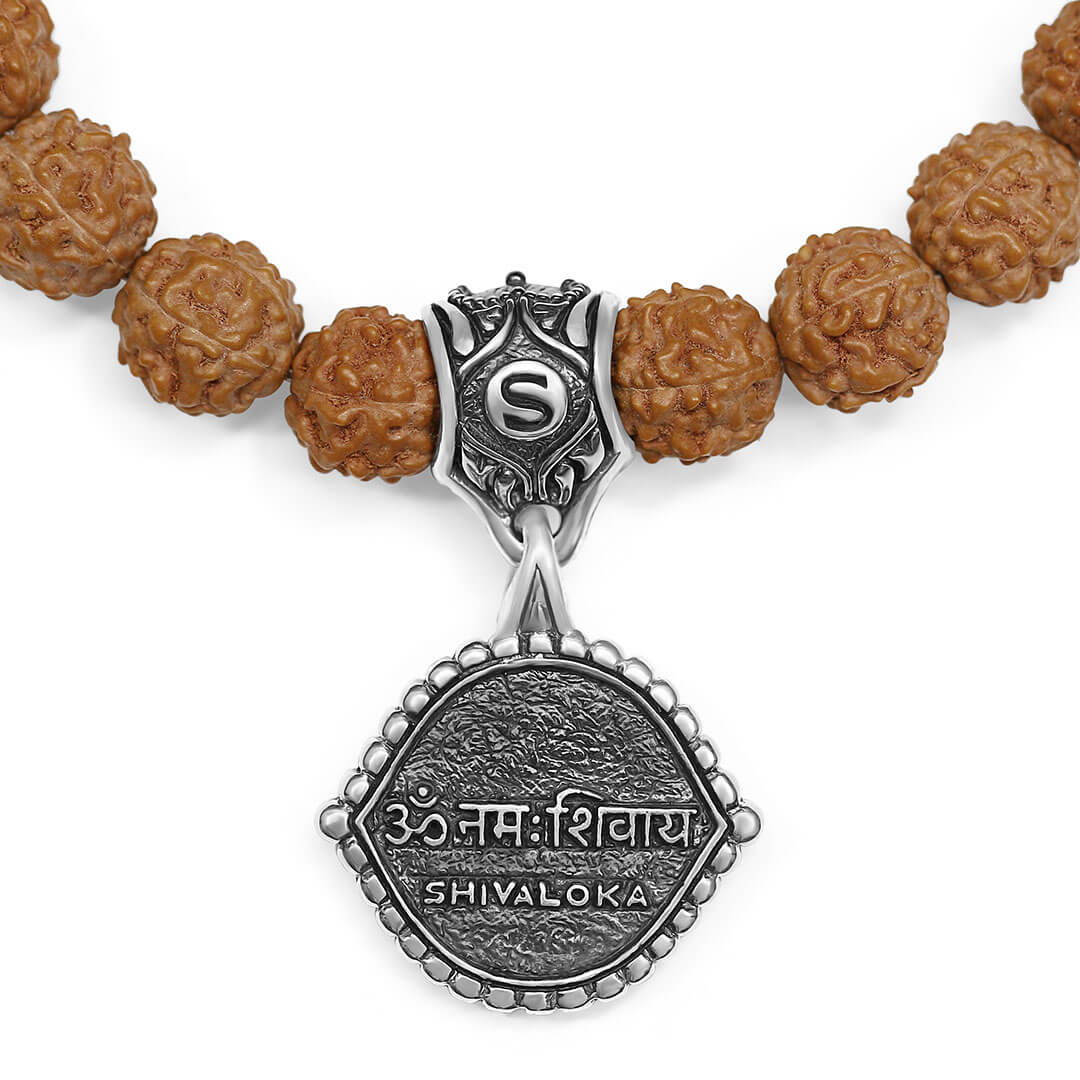 Shiva-Third-Eye—Rudraksha-Bracelet-(silver)-3