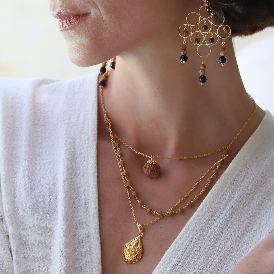 muktidaya Rudraksha gold 2