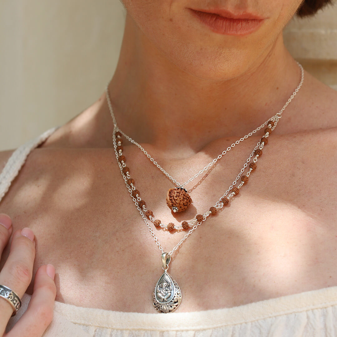 muktidaya Rudraksha silver 3