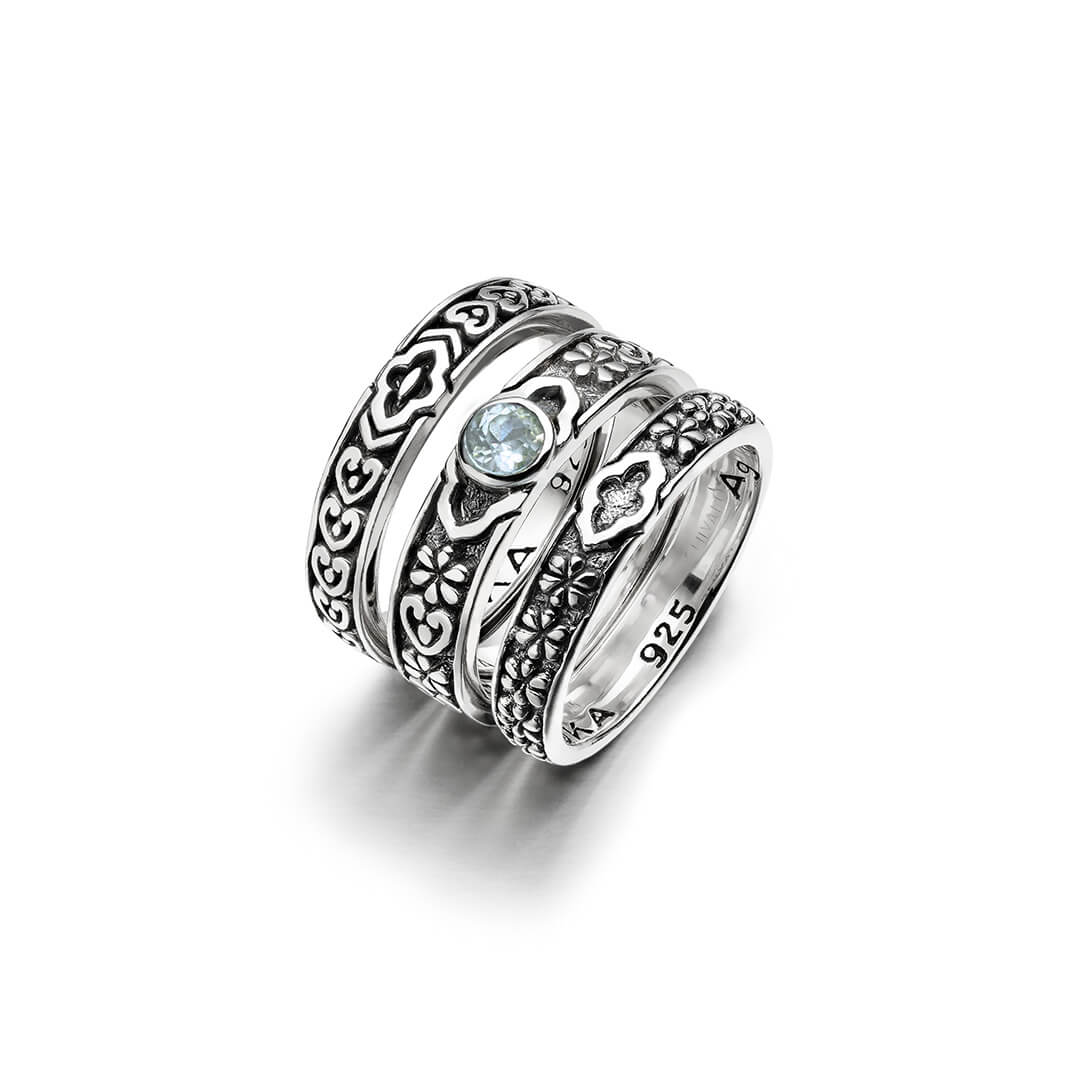Ajna Blue Topaz silver