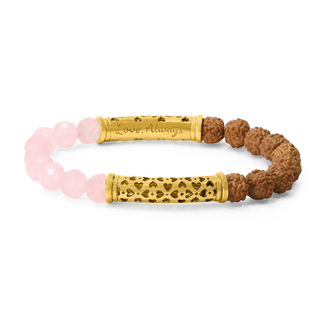 Lavanya Rose Quartz (goldbrass) 1