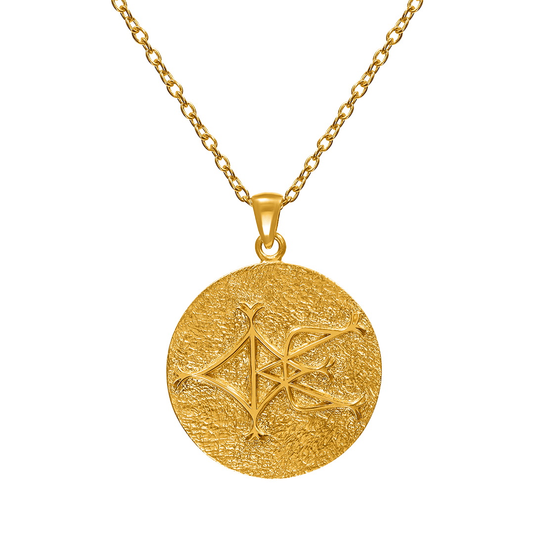 Shiva Third Eya necklace gold 1